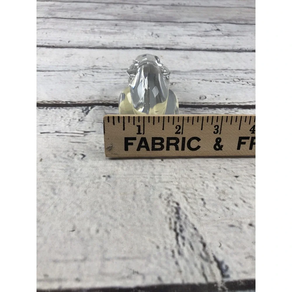 Princess House Lead Crystal Bunny Rabbit Paperweight Figurine 4